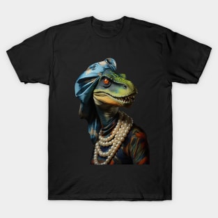 Dinosaur With The Pearl Necklace T-Shirt